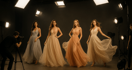 Stylowa scena z reklamy beauty